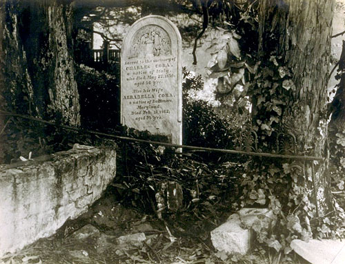 Grave of Charles and Arrabella Cora in Laurel Hill Cemetery