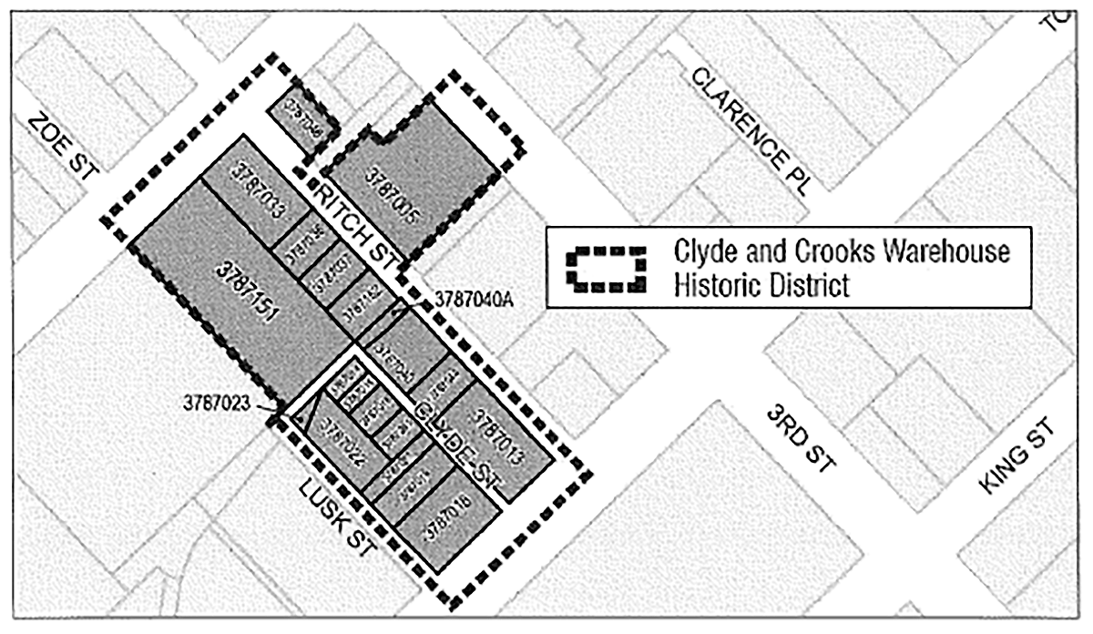 Clyde and Crooks Warehouse Historic District)