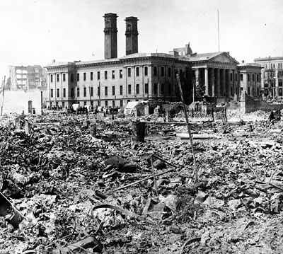 Old United States Mint After 1906 Earthquake and Fire