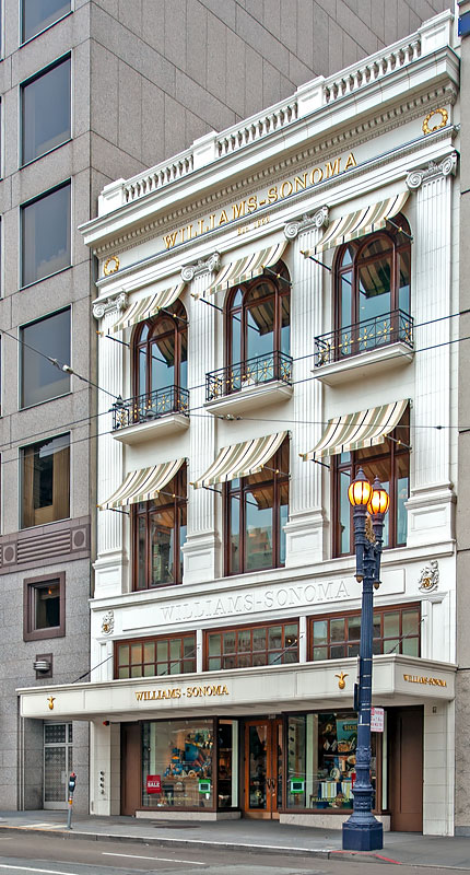 The Bullock & Jones Building at 340 Post Street was designed by Reid & Reid and built in 1912.