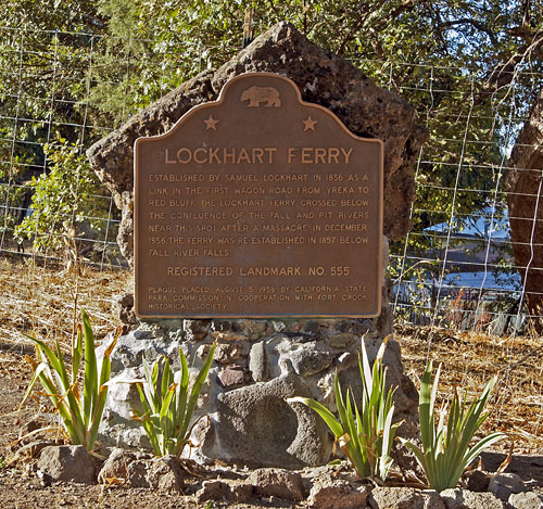 California Historical Landmark #555: Lockhart Ferry Near Fall River Mills