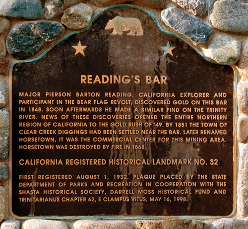 California Historical Landmark #32: Reading's Bar