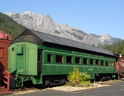 Vintage Snowplow At Railroad Park Resort Near Castle Crags State Park