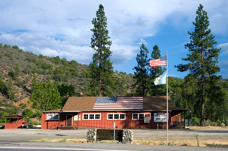 Klamath River Community Hall on Route 96