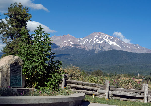 California Historical Landmark 396: Strawberry Valley Stage Station in City of Mt. Shasta, California