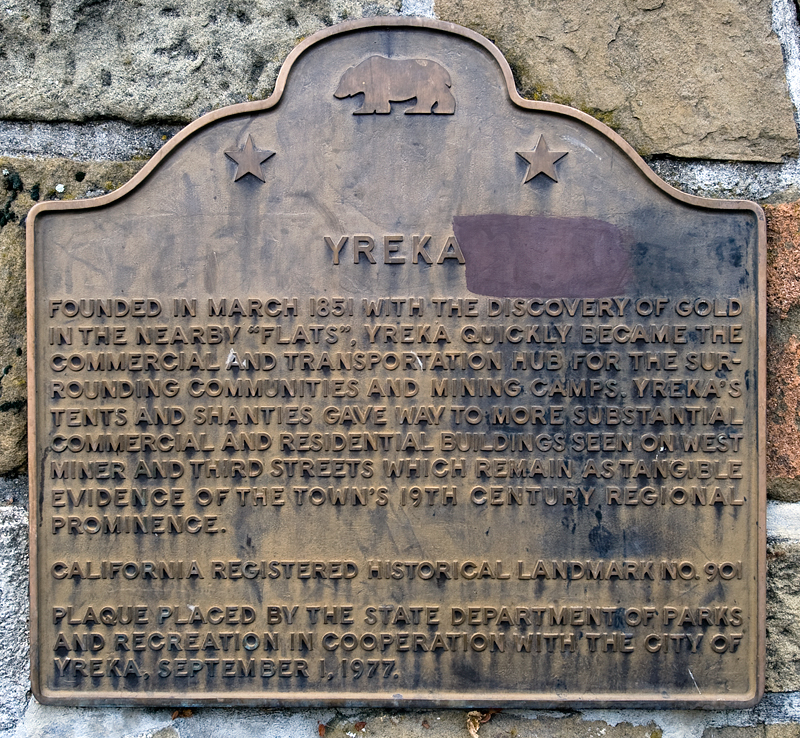 California Historical Landmark 901: Yreka