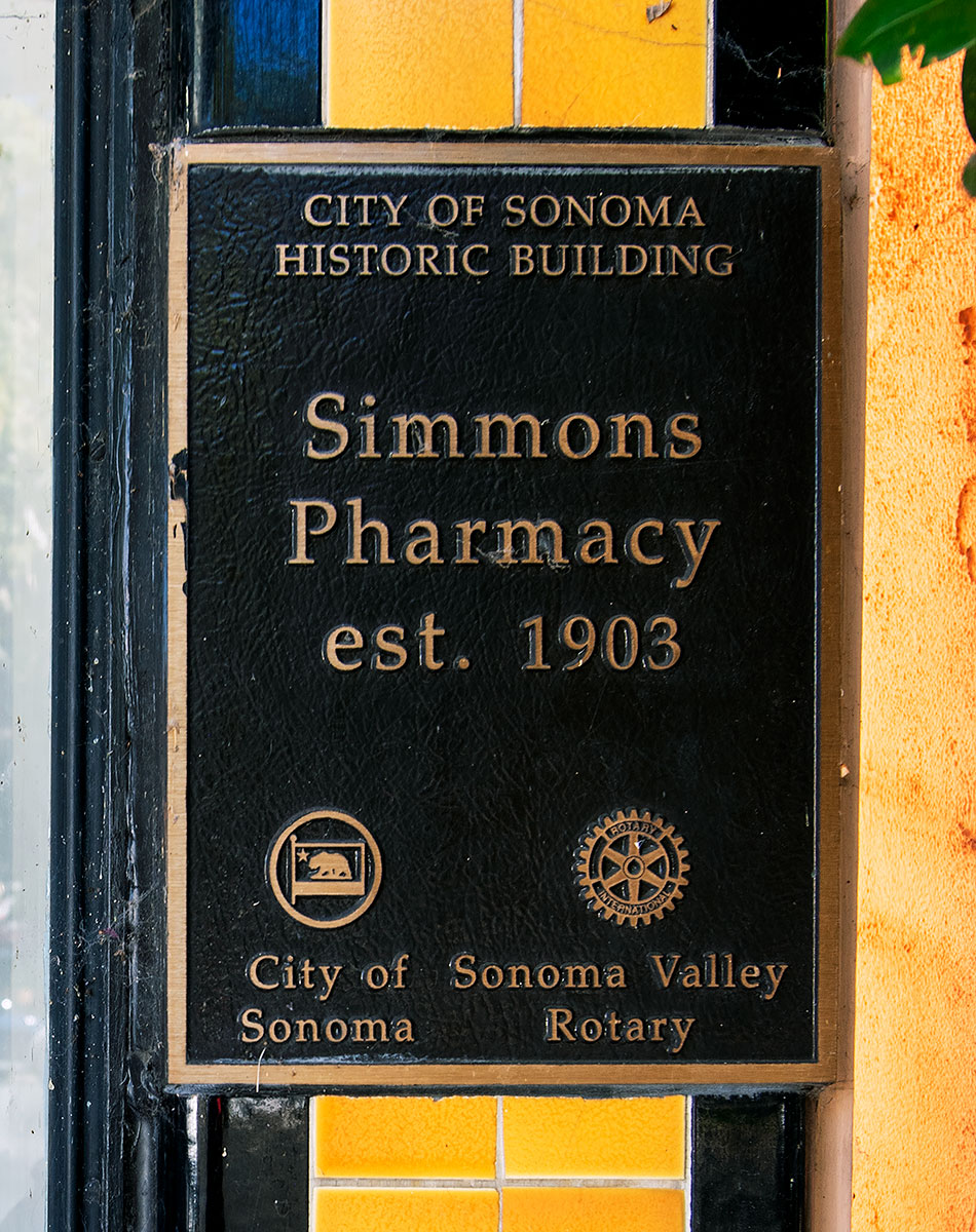 29 East Napa Street: Simmons Pharmacy