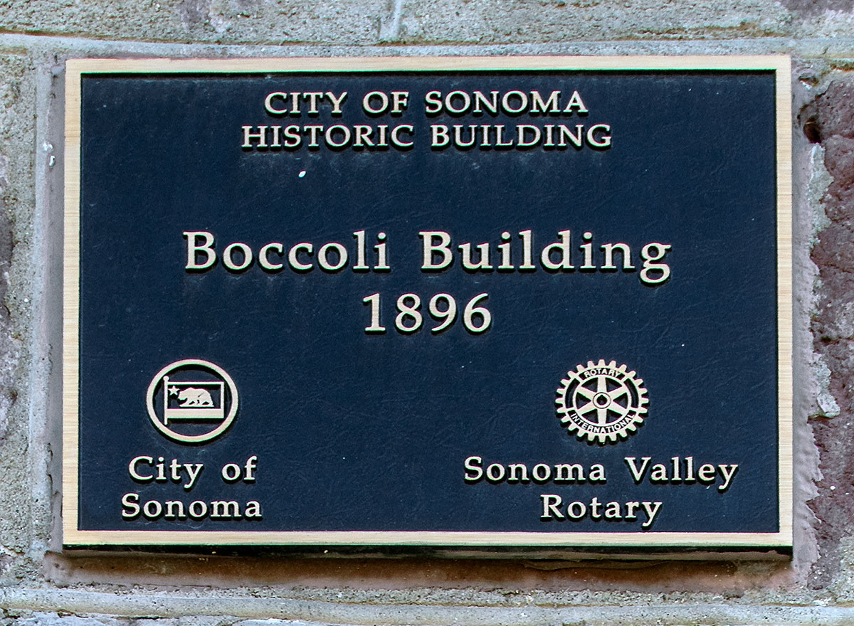 101-103 East Napa Street: Boccoli Building