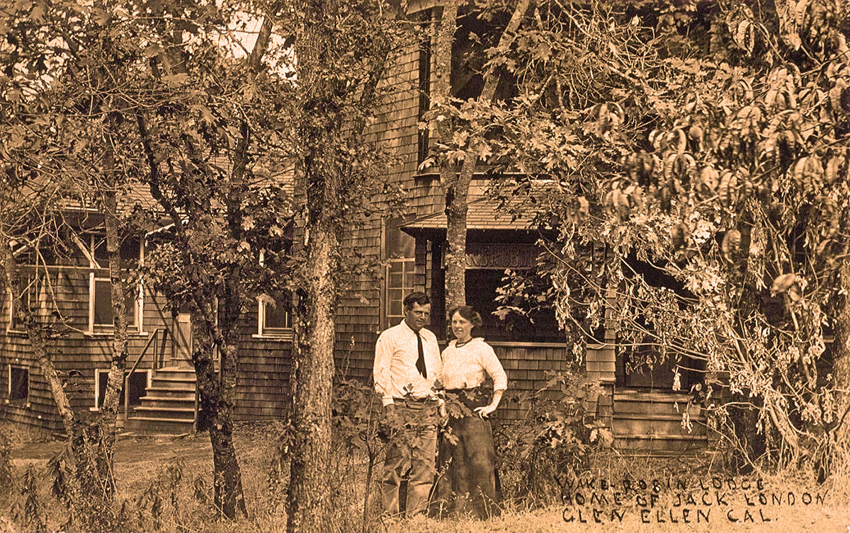 Jack London and Charmian Kittridge at Wake Robin Lodge