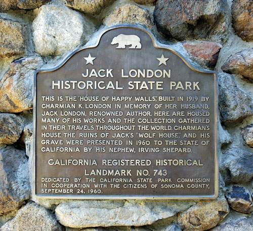 California Historical Landmark #743: Jack London Historical State Park