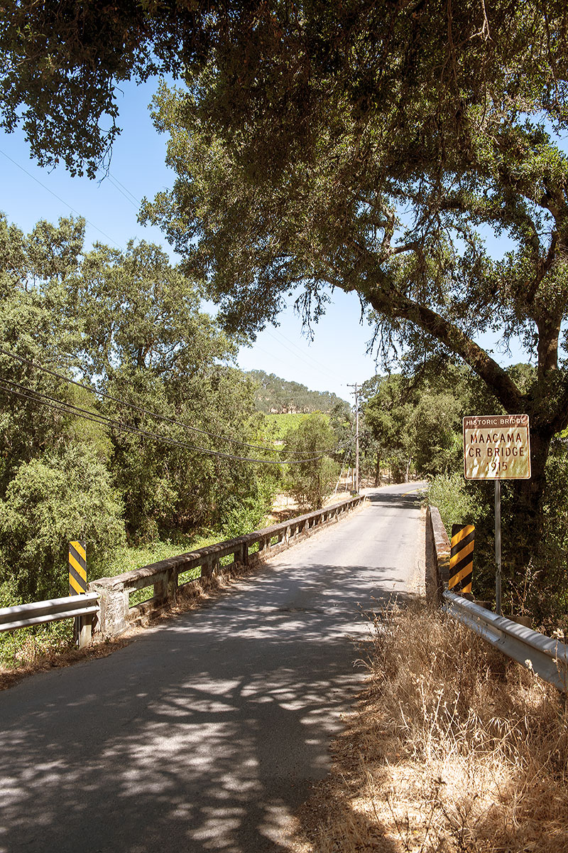 Sonoma County Landmark 171: Chalk Hill Road Bridge Over Maacama Creek