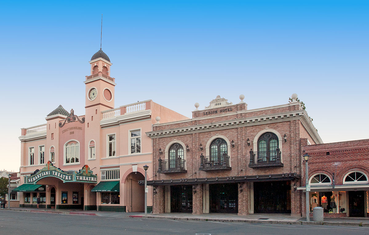 Sebastiani Theatre and Ledson Hotel