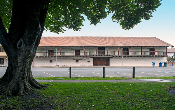 View of Sonoma Barracks from the Plaza