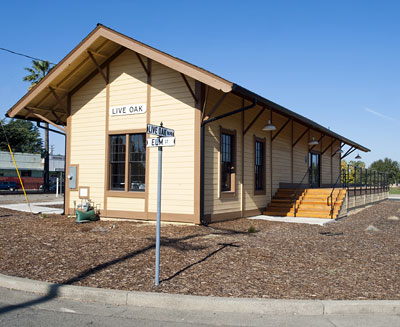 California & Oregon Railroad Depot in Live Oak