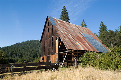 National Register #81000181: Bowerman Barn in Trinity National Forest