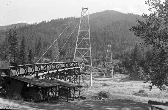 Trinity County Flume in 1938