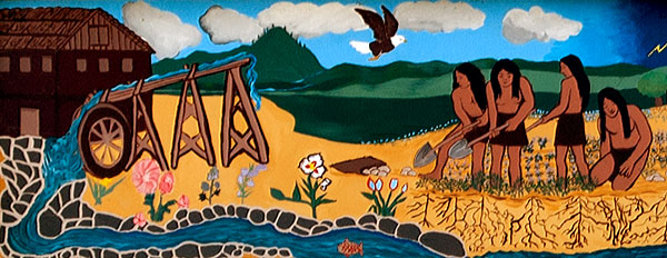 Mural on Alta Vista School in Porterville