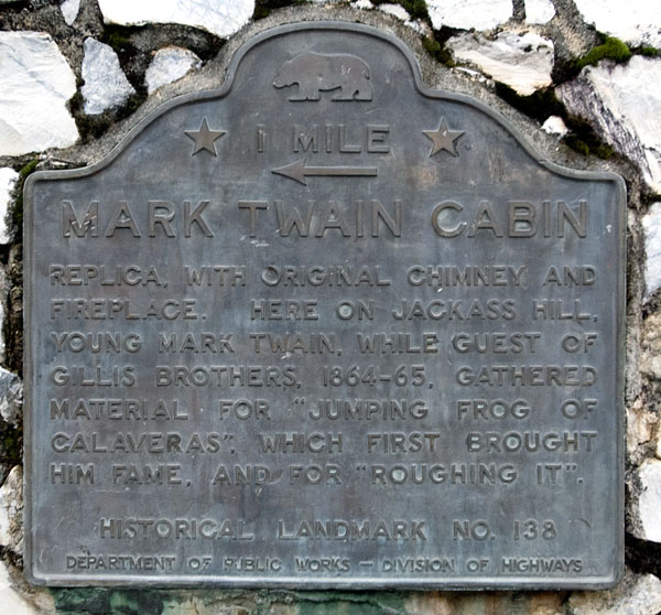 California Historical Landmark #138: Mark Twain Cabin