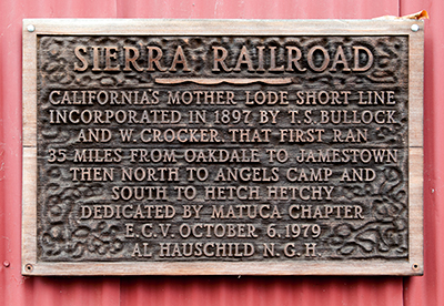 Sierra Railroad in Jamestown