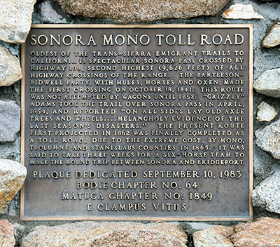 Sonora Mono Toll Road in Sonora Pass
