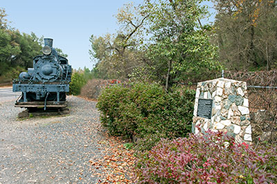 Stockton Road and Shay Engine in Sonora