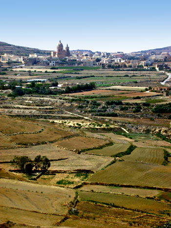 The Town of Victoria on the Island of Gozo