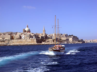The Ketch Fernandes in the Grand Harbor of Malta