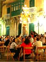 Food and Drink at the Festa, Zejtun, Malta. 