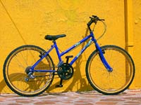 Blue Bicycle in Burano