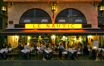 Le Nautic Restaurant on the Quai in Villefranche-sur-Mer