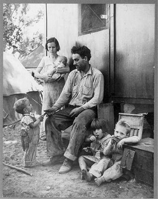 Marysville Migrant Camp in 1935