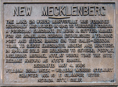 New Mecklenberg Marker on Silver Dollar Saloon